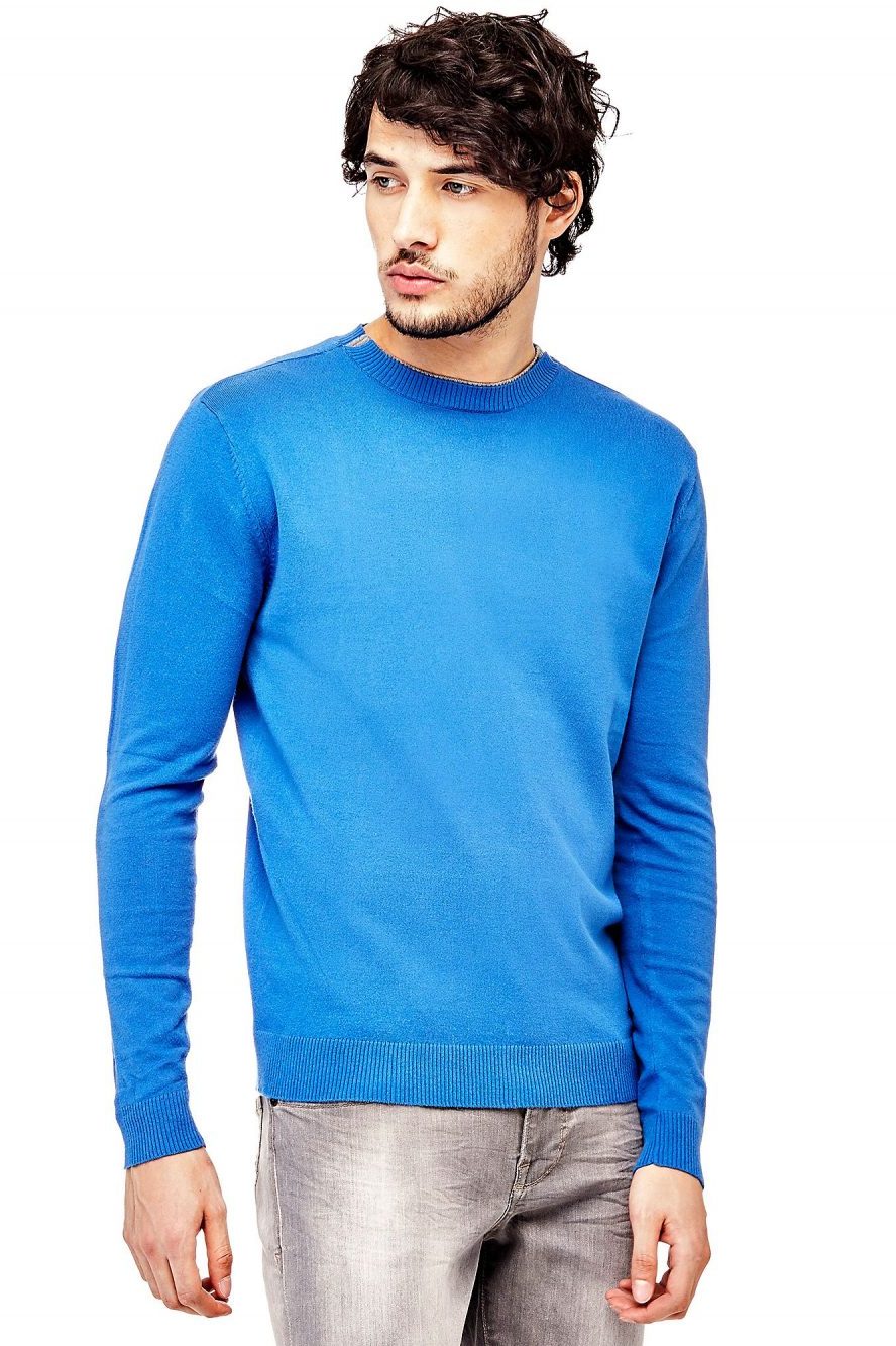 Pull encolure bleu Guess